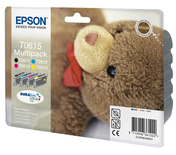 Pack 4 cartouches d'encre Epson Ourson T0615