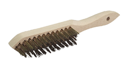 Brosse métal souple 4 rangées à manche - ROULOR - 5255