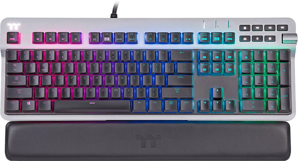 Clavier Gamer mécanique (Cherry MX Silver) Thermaltake Argent K5 RGB (Argent)