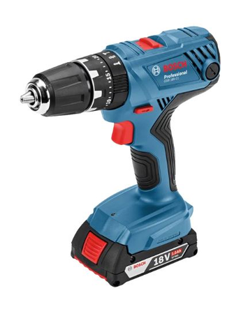 Perceuses-visseuses à percussion 18V GSB 18V-21 Professional + 2 batteries 2Ah + chargeur + coffret L-CASE - BOSCH - 06019H1109