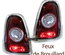 FEUX ROUGES LED RONDS CELIS POUR MINI COOPER R56 R57 2010-2015 LOOK F56 F57 (05426)