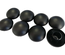 Lot de 8 capuchons de poteaux noir 25mm pour trampoline