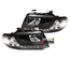 FEUX PHARES AVANTS LED DE JOUR DIURNES DRL NOIRS AUDI A4 B5 PHASE 2 (00354)