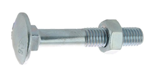 Boulon pour bois à tête ronde collet carré Japy classe 4.8 DIN 603/555 8X80 boîte de 100 - ULTIMA - 80408080