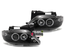 PHARES FEUX AVANTS ANGEL EYES NOIRS POUR CITROEN XSARA (12117)