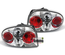 FEUX TUNING LEXUS CHROME RENAULT MEGANE 1 COUPE ET CABRIOLET 1995-1999 (02398)