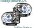 PHARES ANNEAUX CCFL FEUX LED ANGEL EYES RENAULT CLIO 2 / CLIO B 1998-2001 (00509)