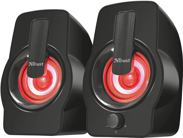 Enceintes Trust Gemi RGB Led USB (Noir)