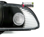 PHARES FEUX AVANTS NOIRS ANGEL EYES ANNEAUX LEDS BMW SERIE 5 E39 PHASE 1 (10081)