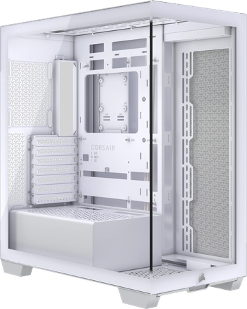 Boitier Moyen Tour E-ATX Corsair 3500X avec panneaux vitrés (Blanc)