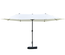 Parasol de jardin XXL manivelle acier polyester haute densité