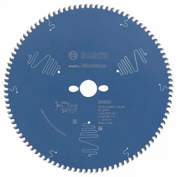 Lame de scie circulaire pour aluminium 300 x 30 x 2mm 96 dents - BOSCH EXPERT -2608644114