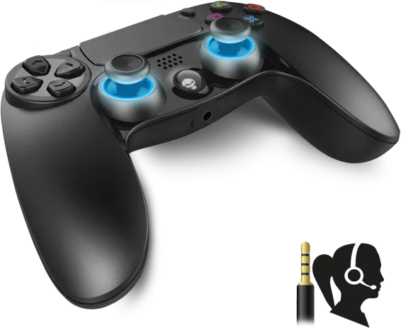 Manette de jeu sans fil Bluetooth Spirit of Gamer PGP Pro Gaming pour PS4 (Noir)