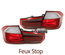 FEUX LED ROUGE BLANC BMW SERIE 3 F30 LOOK PHASE 2 POUR PHASE 1 2011-2015 (05365)