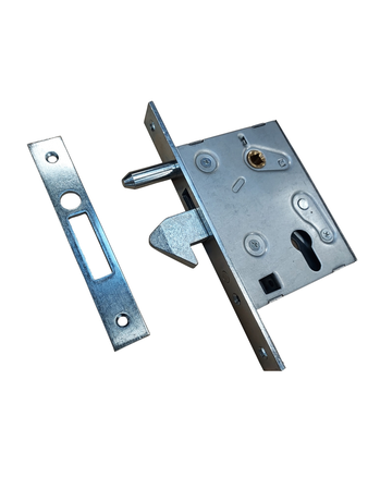 Serrure à crochet axe 60mm pour porte coulissante coffre de 96mm - IBFM - 5100