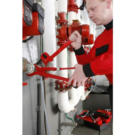 Clé serre-tube type ''Stillson'' acier 18'' ouverture 60mm longueur 450 mm - FACOM - 131A.18