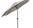 Parasol octogonal inclinable 3 m métal polyester gris clair