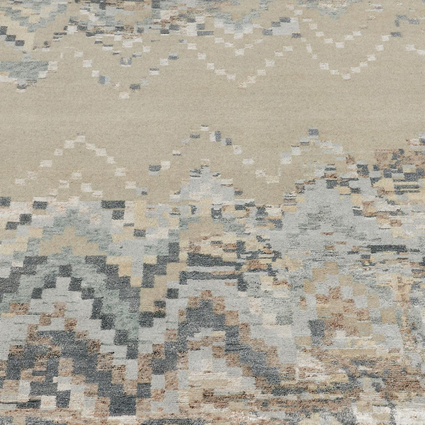 Tapis salon ANAPURNA tissé en laine