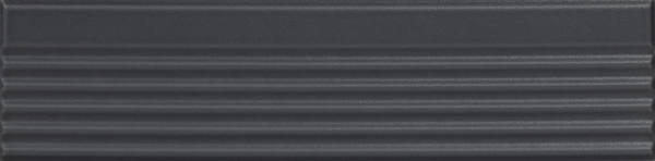 MODULO INCISO CARBONE - 5,6X23,2 CM - Carrelage à relief uni Noir