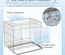 Cage pour chien pliable plateau amovible 2 portes verrouillables