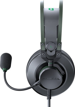 Casque Gamer filaire Cougar VM410 (Noir/Vert)