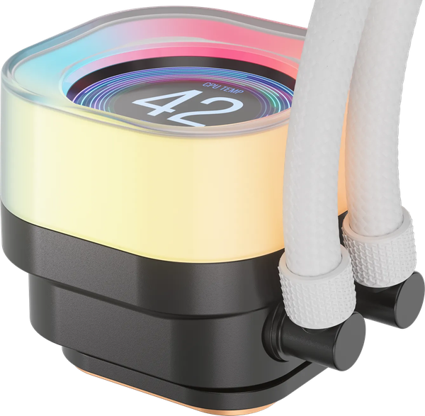 Kit Watercooling AIO Corsair iCue Link Titan RX LCD RGB - 240mm (Blanc)