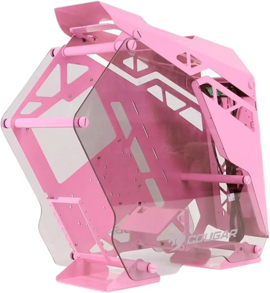 Boitier Mini Tour Micro ATX Cougar Mini Conquer avec panneaux vitrés (Rose)