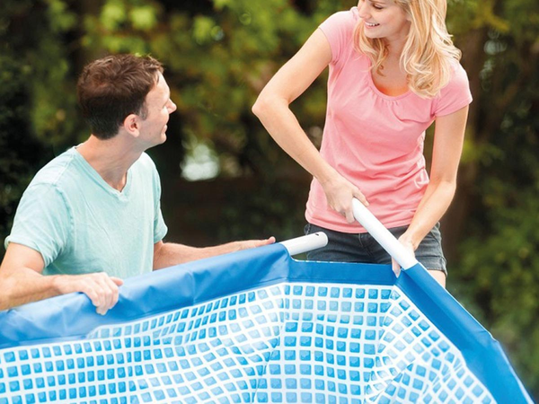 Piscine tubulaire rectangulaire 2,60 x 1,60 x 0,65 m - Intex