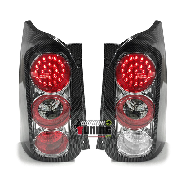 2 FEUX A LED LOOK CARBONE POUR SMART (02022)