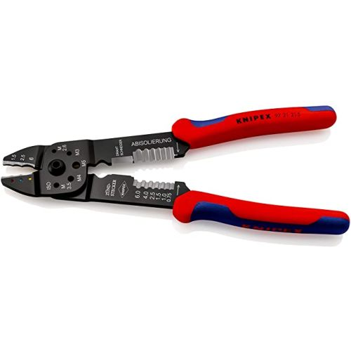 Pince à sertir laquée noire 0,5 à 6mm² - KNIPEX - 97 21 215