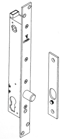 Pêne piston rotatif rond PRIMABASE avec béquille à émission en acier - OPERA - 25808-30