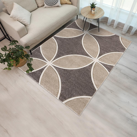 Tapis salon CURCU tissé