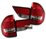 FEUX ARRIERES ROUGES CLAIRS A LEDS POUR BMW X3 TYPE E83 PHASE 1 2004-2006 (00012)