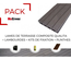 PACK 1 m²  lame de terrasse composite Qualita ACCESSOIRES 3600 mm - Coloris - Gris carbone, Epaisseur - 25mm, Largeur - 14 cm, Longueur - 360 cm, Surface couverte en m² - 1