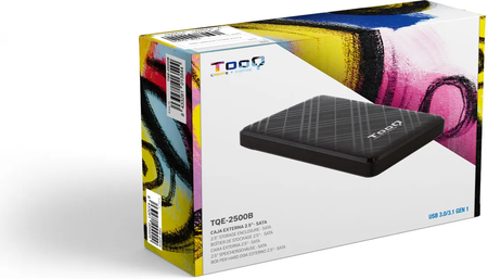Boitier externe USB 3.1 TooQ TQE-2500 - S-ATA 2,5" (Noir)
