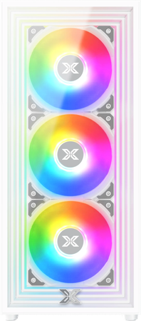 Boitier Moyen Tour ATX Xigmatek Phantom RGB avec panneaux vitrés (Blanc)