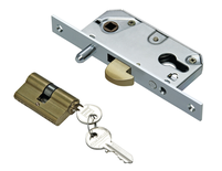 Serrure à crochet axe 60mm pour porte coulissante coffre de 96mm - IBFM - 5100