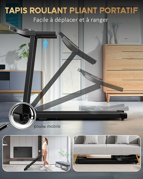Tapis de Course Marche Pliable - Tapis de Marche Pliable Motorisé