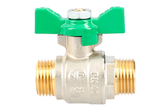 Vanne ACS papillon poignée verte MM 12/17 - SFERACO - 568003