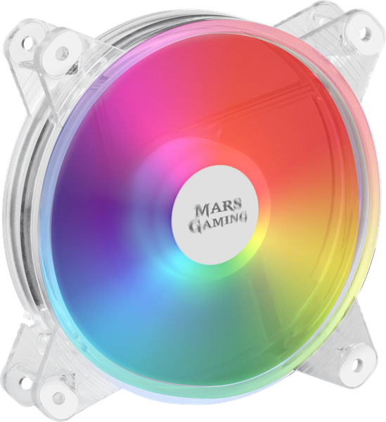 Ventilateur boitier Mars Gaming MFD RGB 12cm (Transparent)