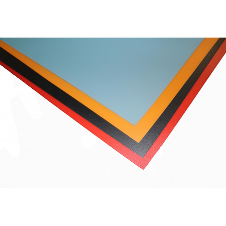 Feuille de polypropylène compact et plein 1 mm (5 coloris) - Coloris - Orange, Epaisseur - 1 mm, Largeur - 700 mm, Longueur - 500 mm