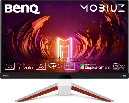Ecran 27" BenQ Mobiuz EX2710U 4K Ultra HD 144Hz (Blanc)