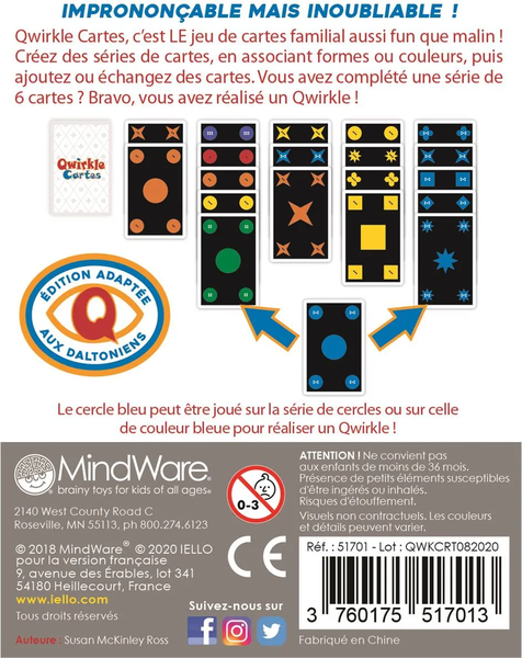 Jeu - Qwirkle Cartes