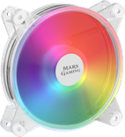 Ventilateur boitier Mars Gaming MFD RGB 12cm (Transparent)