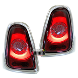 FEUX ROUGES LED RONDS CELIS POUR MINI COOPER R56 R57 2010-2015 LOOK F56 F57 (05426)