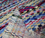 Tapis berbère noué main en tissu recyclé BOUCHAROUITE AU