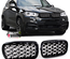 CALANDRES SPORT LUXE STYLE DIAMANT NOIR ET CHROME BMW X5 F15 ET X6 F16 (04939)