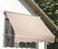 Store banne manuel inclinable beige