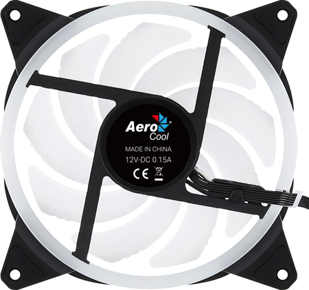 Ventilateur de boitier Aerocool Duo 14 RGB 14cm (Noir)