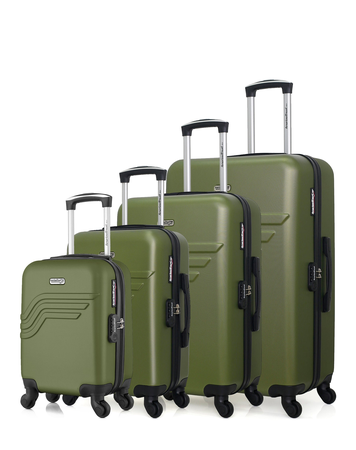 AMERICAN TRAVEL - Set de 4 Valises QUEENS-M 75 cm 4 Roues